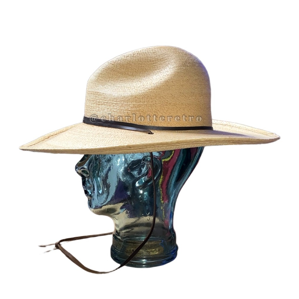 Stetson • Bryce Palm Leaf Straw Gus Western Hat - Picture 3 of 12